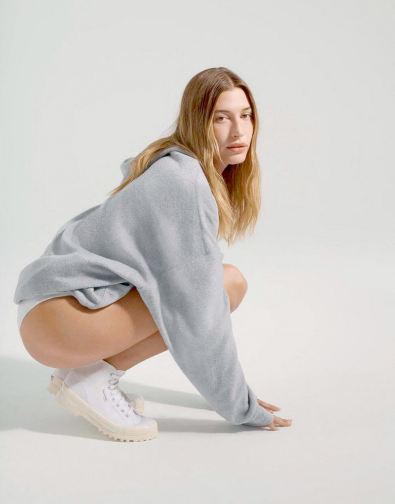 Hailey Baldwin Bieber featured in  the Superga advertisement for Spring/Summer 2021