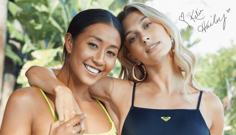 Hailey Baldwin Bieber featured in  the Roxy advertisement for Spring/Summer 2020