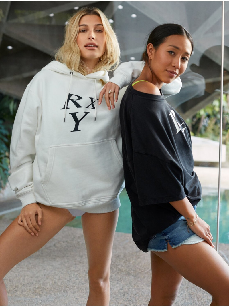 Hailey Baldwin Bieber featured in  the Roxy advertisement for Spring/Summer 2020