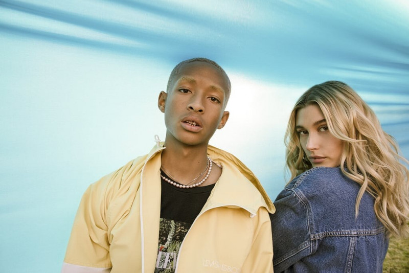 Hailey Baldwin Bieber featured in  the Levi’s advertisement for Spring/Summer 2020