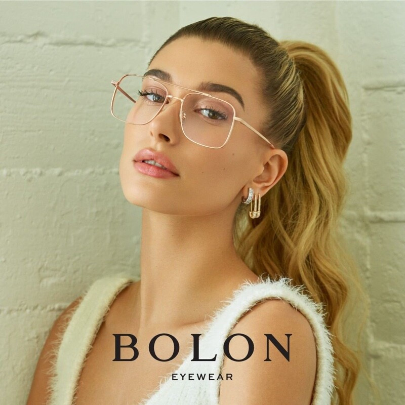 Hailey Baldwin Bieber featured in  the BOLON Eyewear advertisement for Spring/Summer 2019