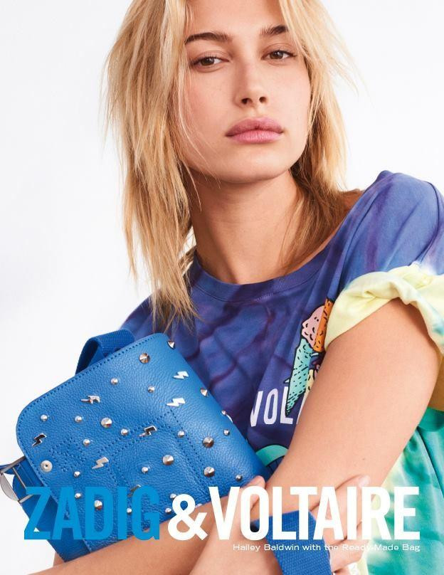 Hailey Baldwin Bieber featured in  the Zadig & Voltaire advertisement for Spring/Summer 2018