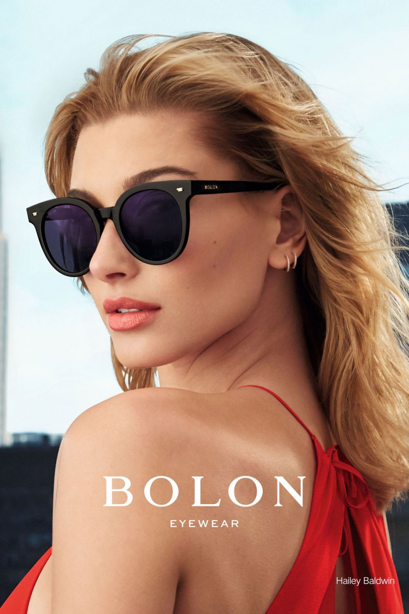 Hailey Baldwin Bieber featured in  the BOLON Eyewear advertisement for Autumn/Winter 2017