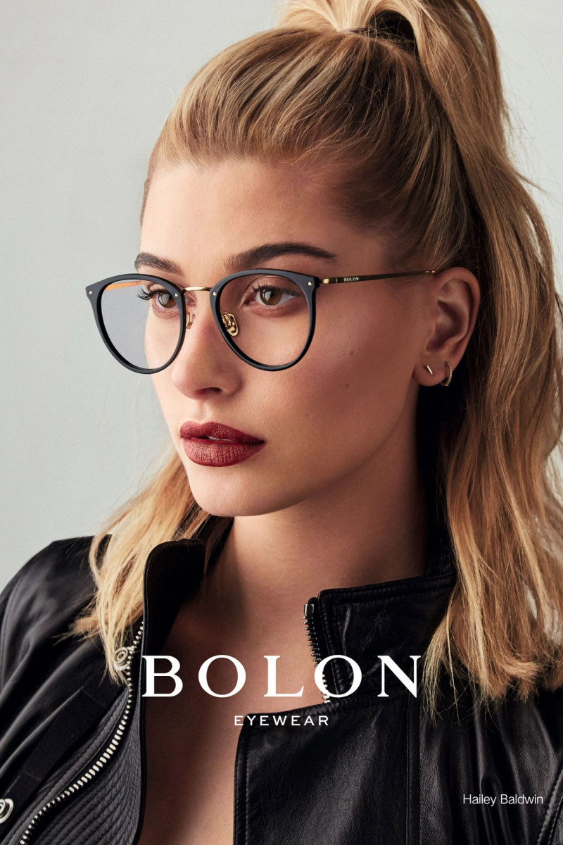 Hailey Baldwin Bieber featured in  the BOLON Eyewear advertisement for Autumn/Winter 2017