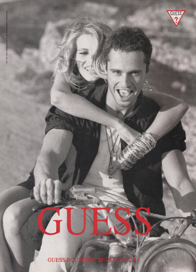 Claudia Schiffer featured in  the Guess by Marciano advertisement for Spring/Summer 1991