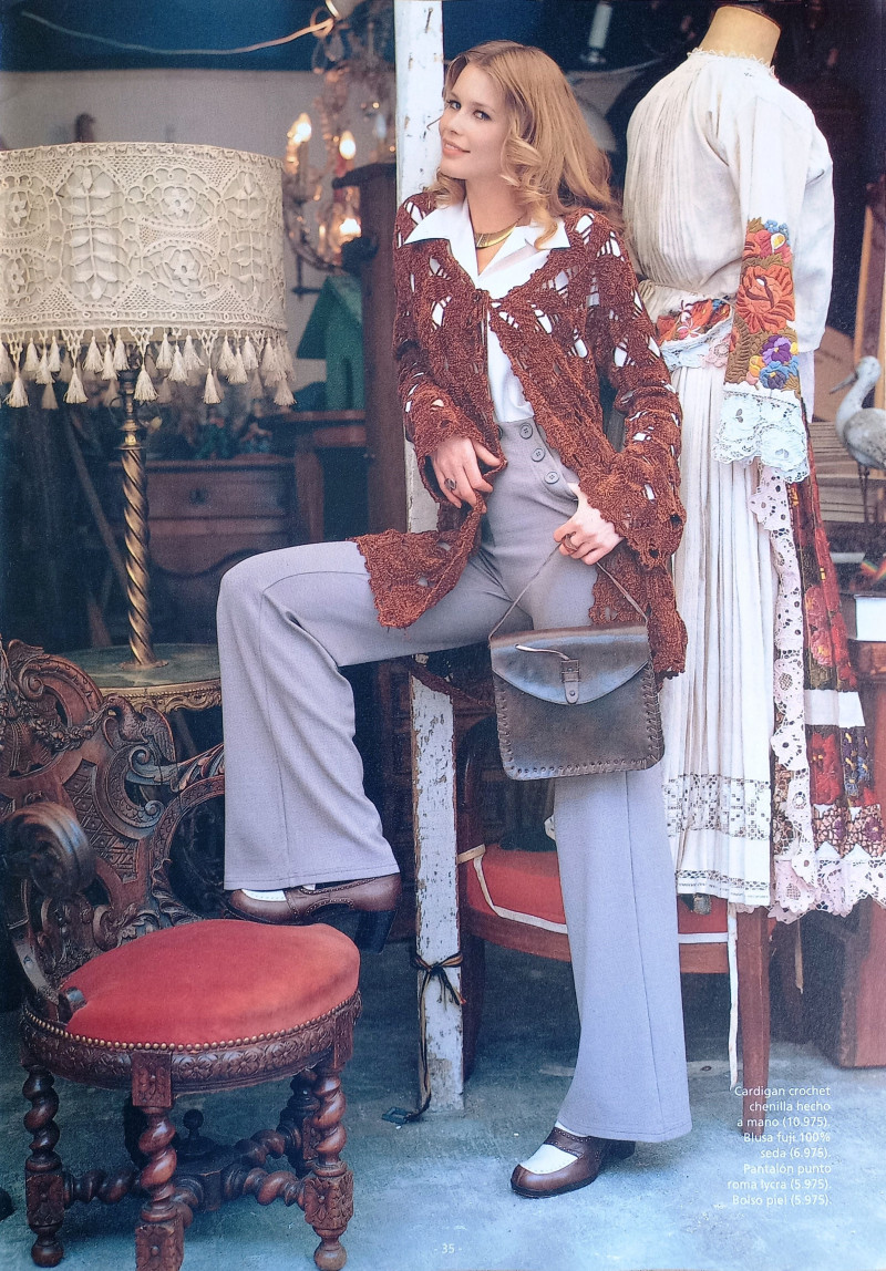 Claudia Schiffer featured in  the Mango advertisement for Autumn/Winter 1993