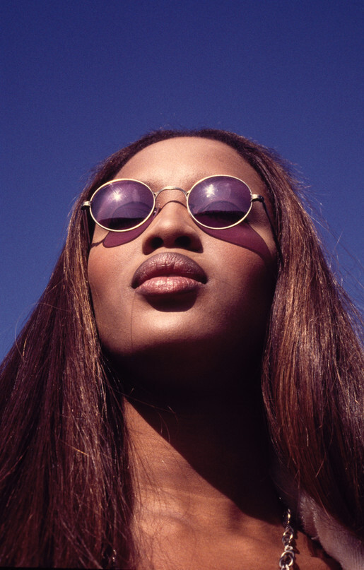 Naomi Campbell featured in  the Mango advertisement for Spring/Summer 1992