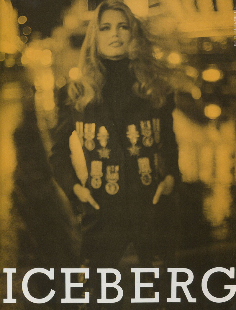 Claudia Schiffer featured in  the Iceberg advertisement for Spring/Summer 1992