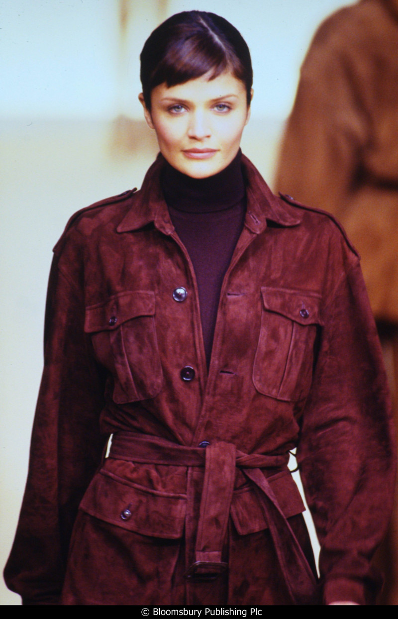 Helena Christensen featured in  the Ralph Lauren fashion show for Autumn/Winter 1996