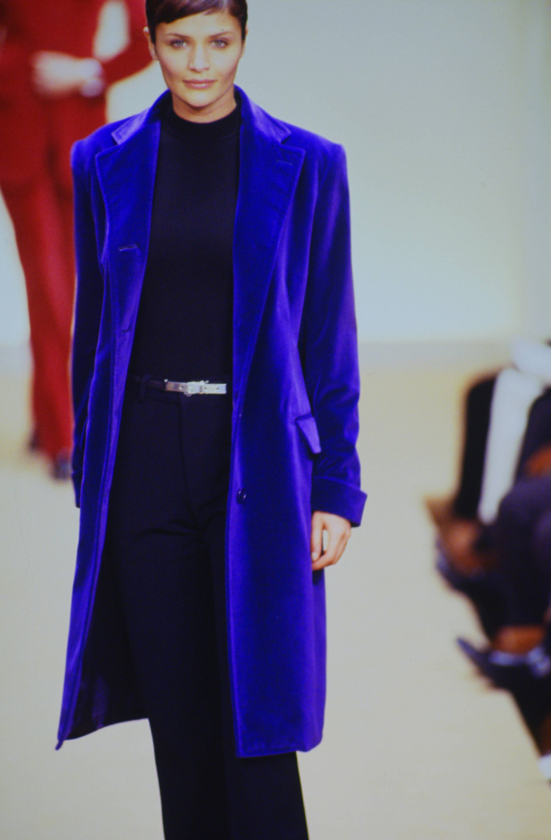 Helena Christensen featured in  the Ralph Lauren fashion show for Autumn/Winter 1996