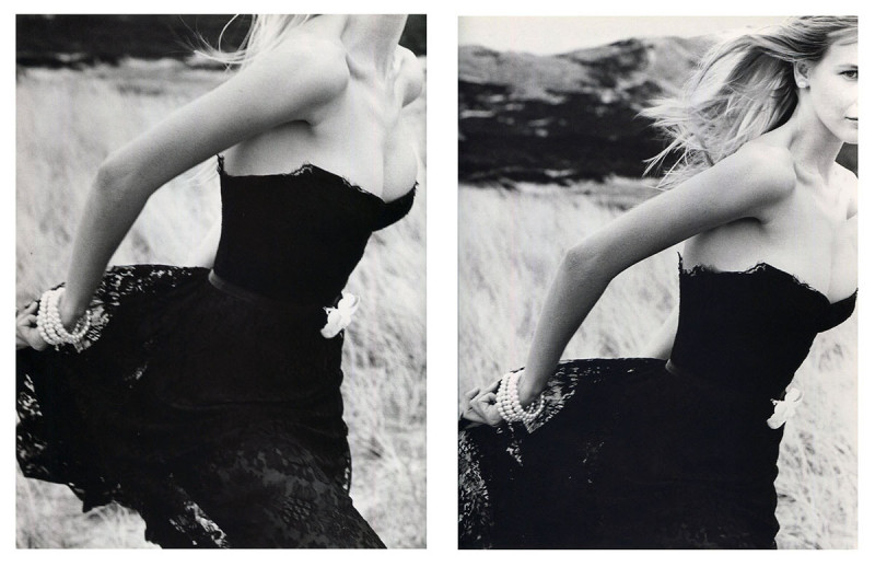 Claudia Schiffer featured in  the Chanel catalogue for Autumn/Winter 1995