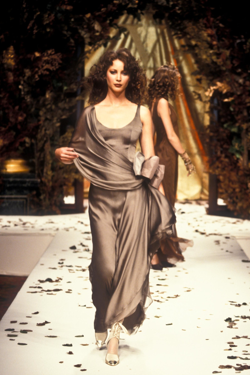 Christy Turlington featured in  the Valentino Couture fashion show for Autumn/Winter 1994