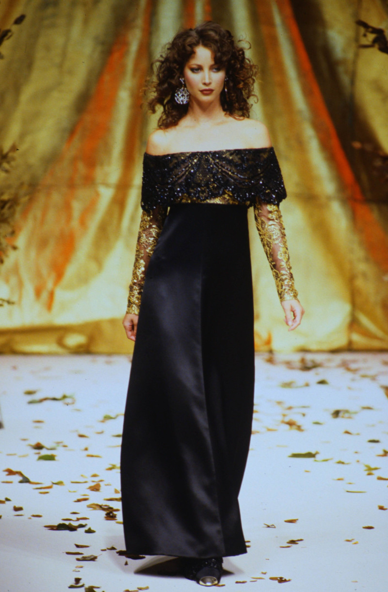 Christy Turlington featured in  the Valentino Couture fashion show for Autumn/Winter 1994