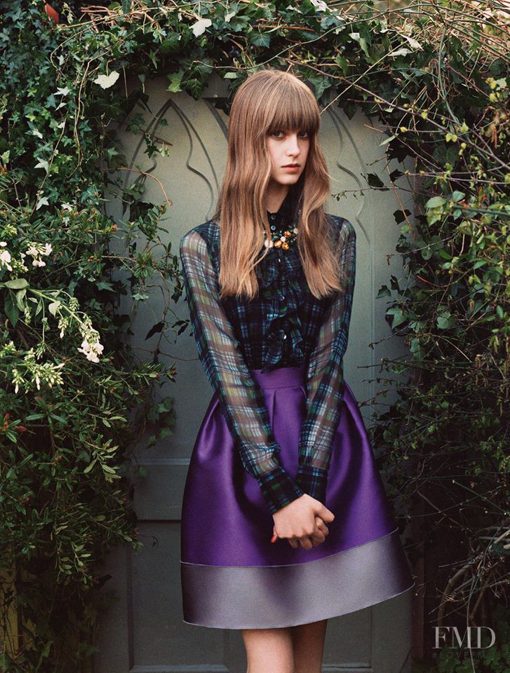 Jemma Baines featured in  the be Blumarine advertisement for Autumn/Winter 2013