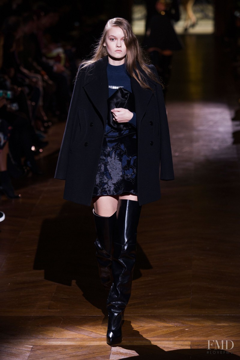 Alessiya Merzlova featured in  the Carven fashion show for Autumn/Winter 2014