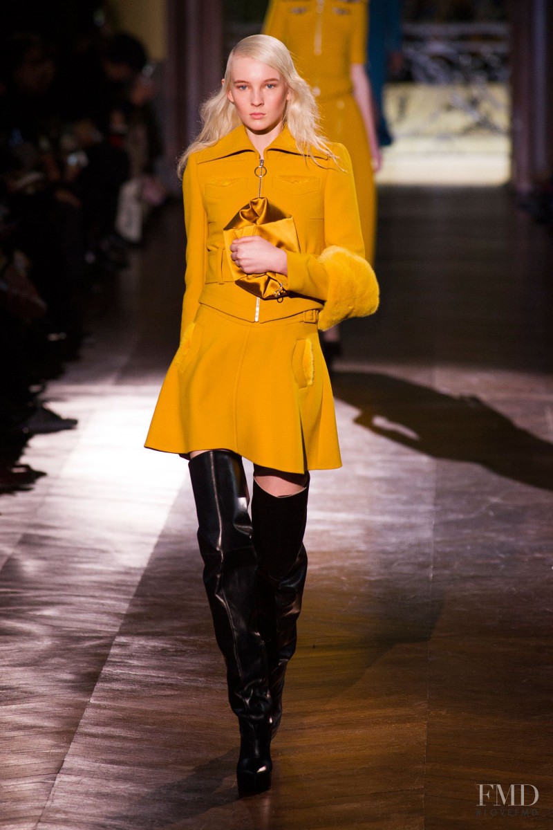 Nastya Sten featured in  the Carven fashion show for Autumn/Winter 2014