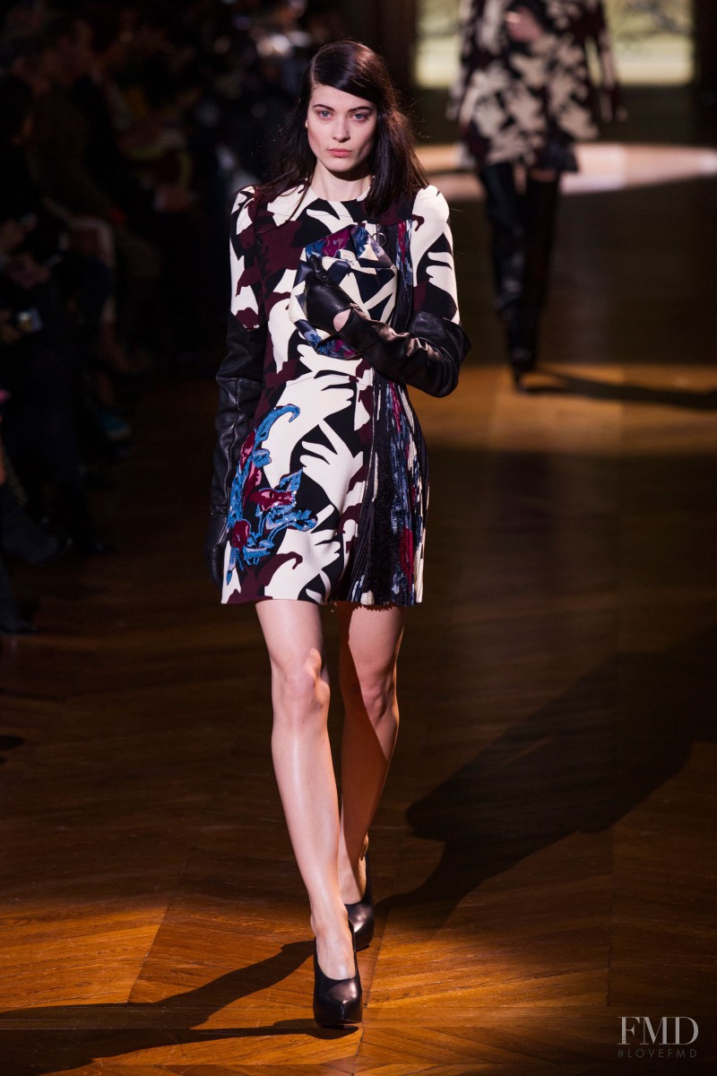 Larissa Hofmann featured in  the Carven fashion show for Autumn/Winter 2014