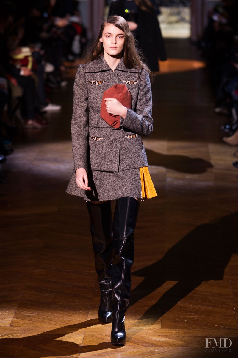 Kremi Otashliyska featured in  the Carven fashion show for Autumn/Winter 2014