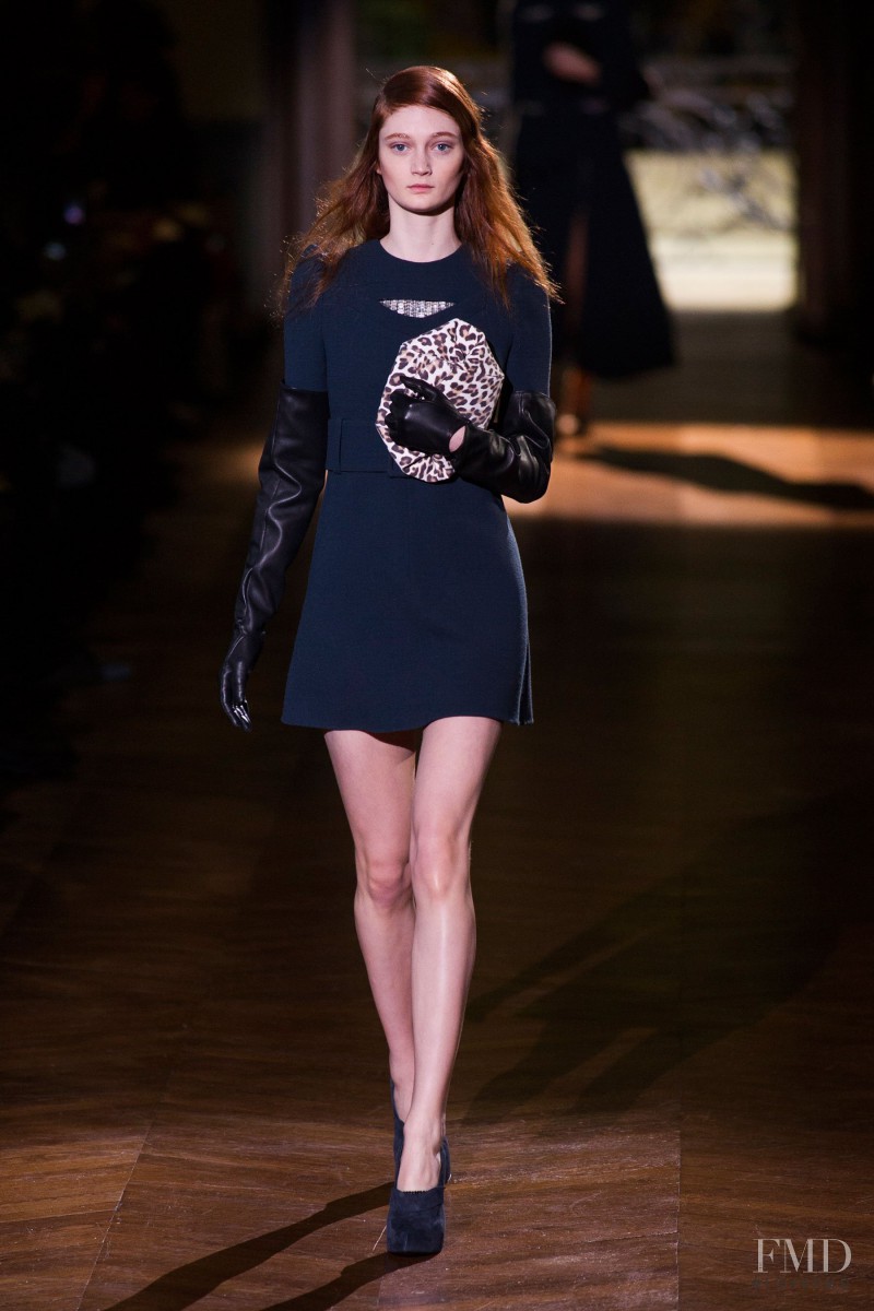Sophie Touchet featured in  the Carven fashion show for Autumn/Winter 2014