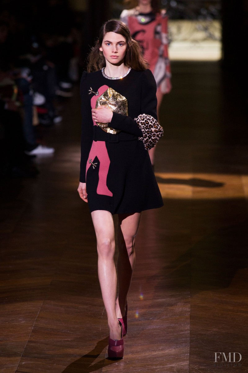 Irma Spies featured in  the Carven fashion show for Autumn/Winter 2014
