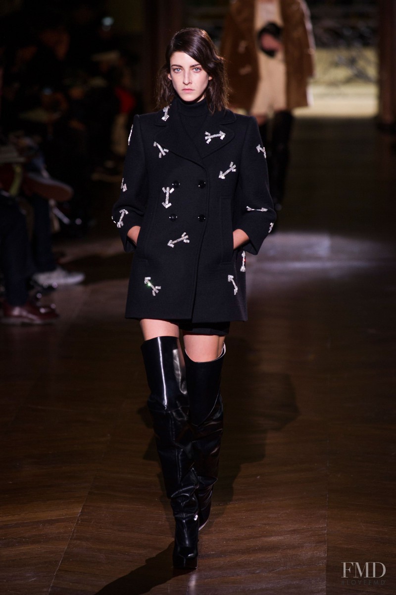 Cristina Herrmann featured in  the Carven fashion show for Autumn/Winter 2014