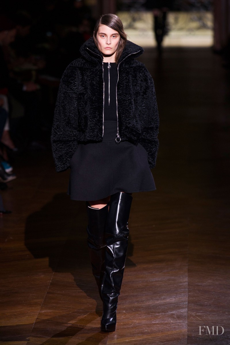 Charlotte Wiggins featured in  the Carven fashion show for Autumn/Winter 2014