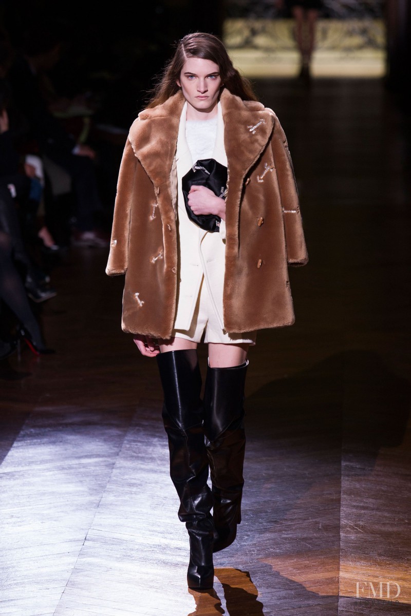 Carly Moore featured in  the Carven fashion show for Autumn/Winter 2014