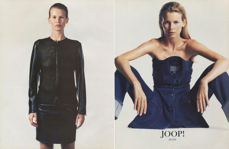 Claudia Schiffer featured in  the Joop advertisement for Spring/Summer 1998