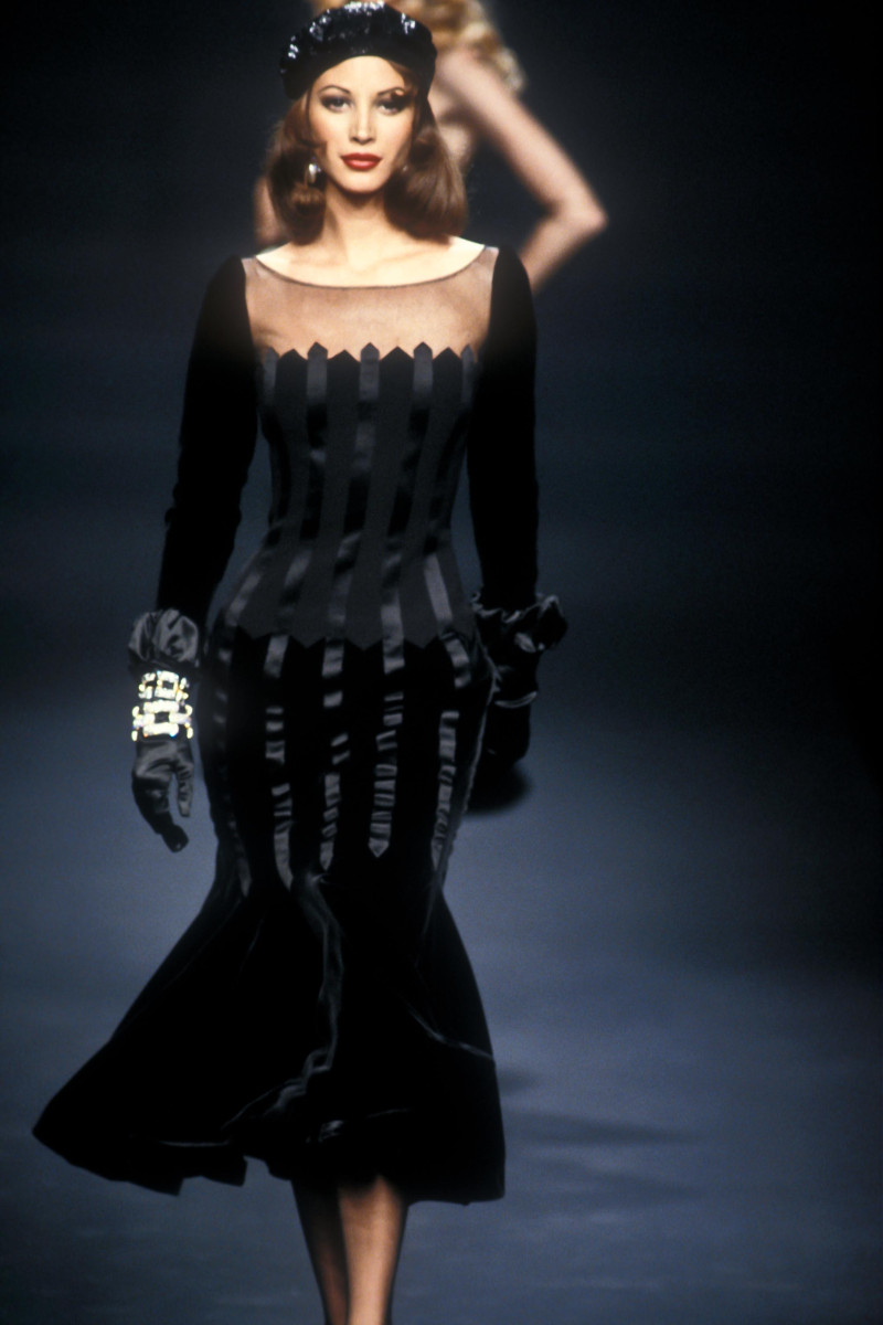 Christy Turlington featured in  the Valentino Couture fashion show for Autumn/Winter 1992