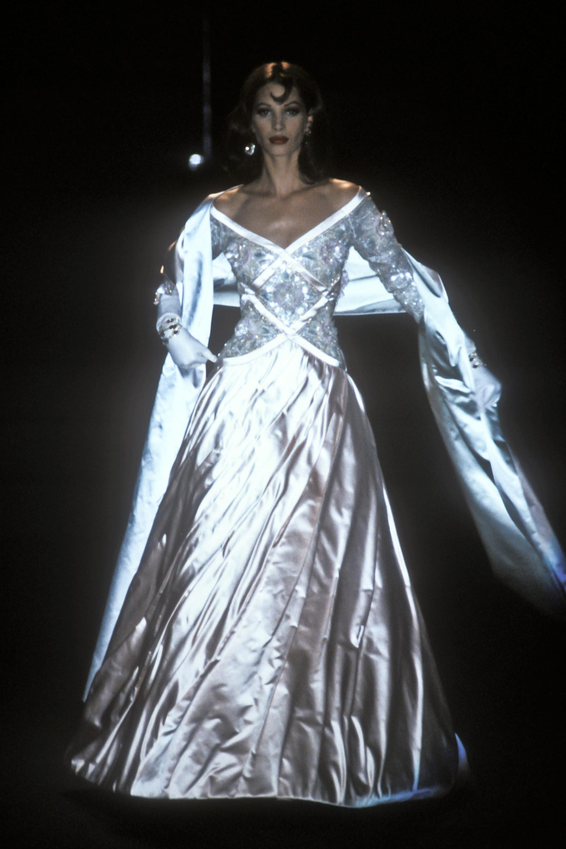 Christy Turlington featured in  the Valentino Couture fashion show for Autumn/Winter 1992