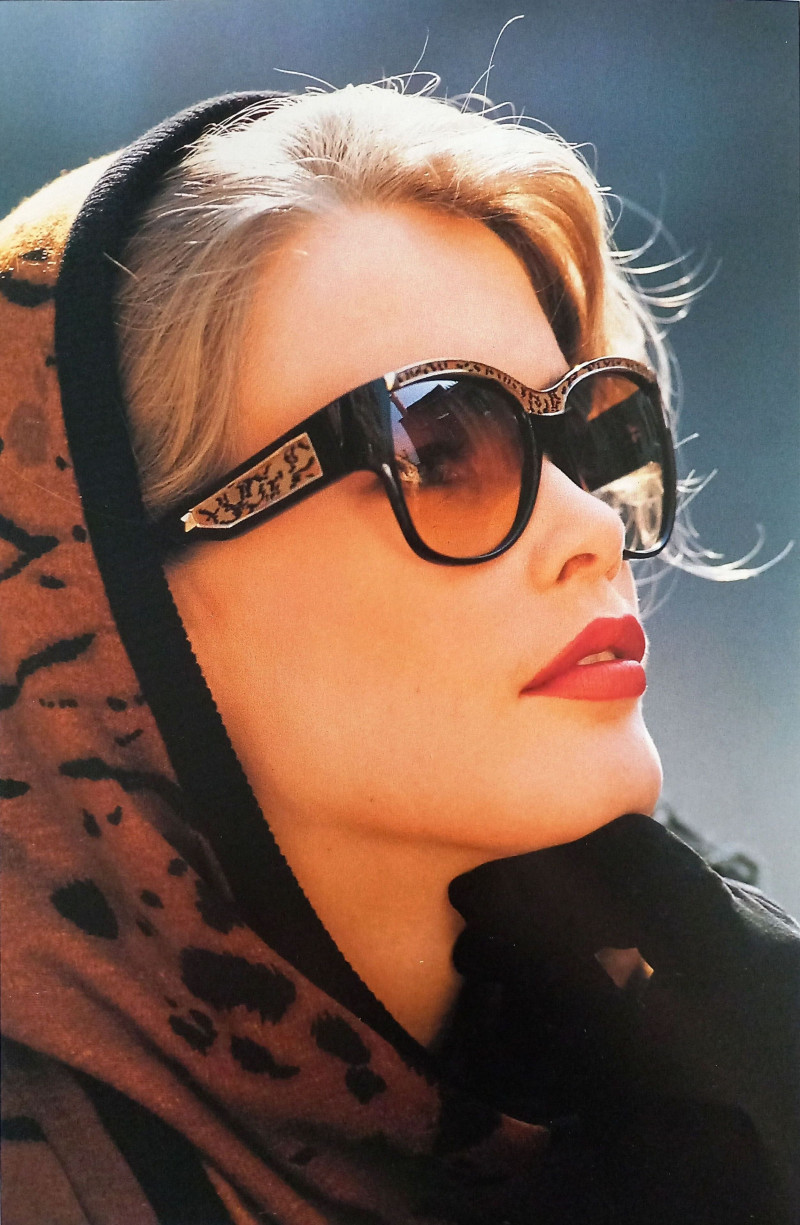Claudia Schiffer featured in  the Leonard advertisement for Autumn/Winter 1991