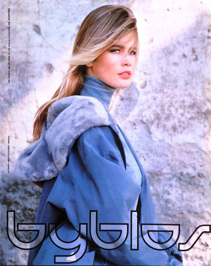 Claudia Schiffer featured in  the byblos advertisement for Autumn/Winter 1990