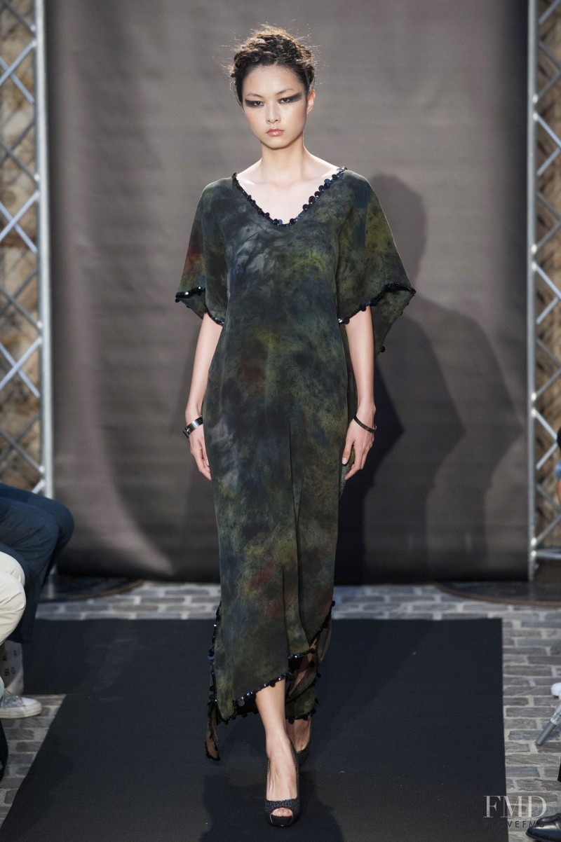 Ling Yue Zhang featured in  the Fred Sathal fashion show for Autumn/Winter 2014