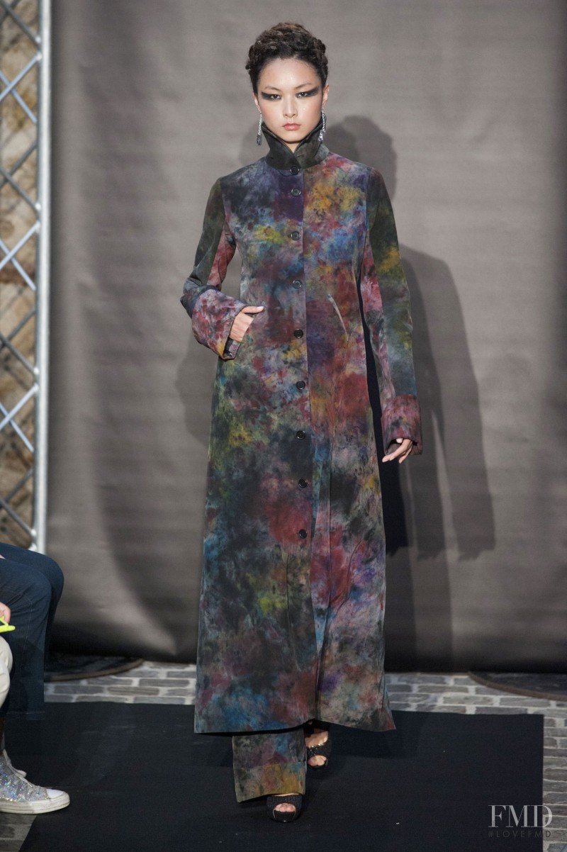 Ling Yue Zhang featured in  the Fred Sathal fashion show for Autumn/Winter 2014