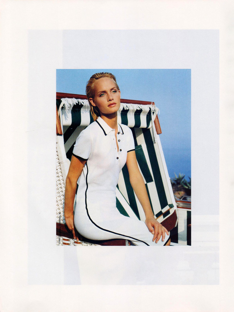 Amber Valletta featured in  the Chanel advertisement for Cruise 1995