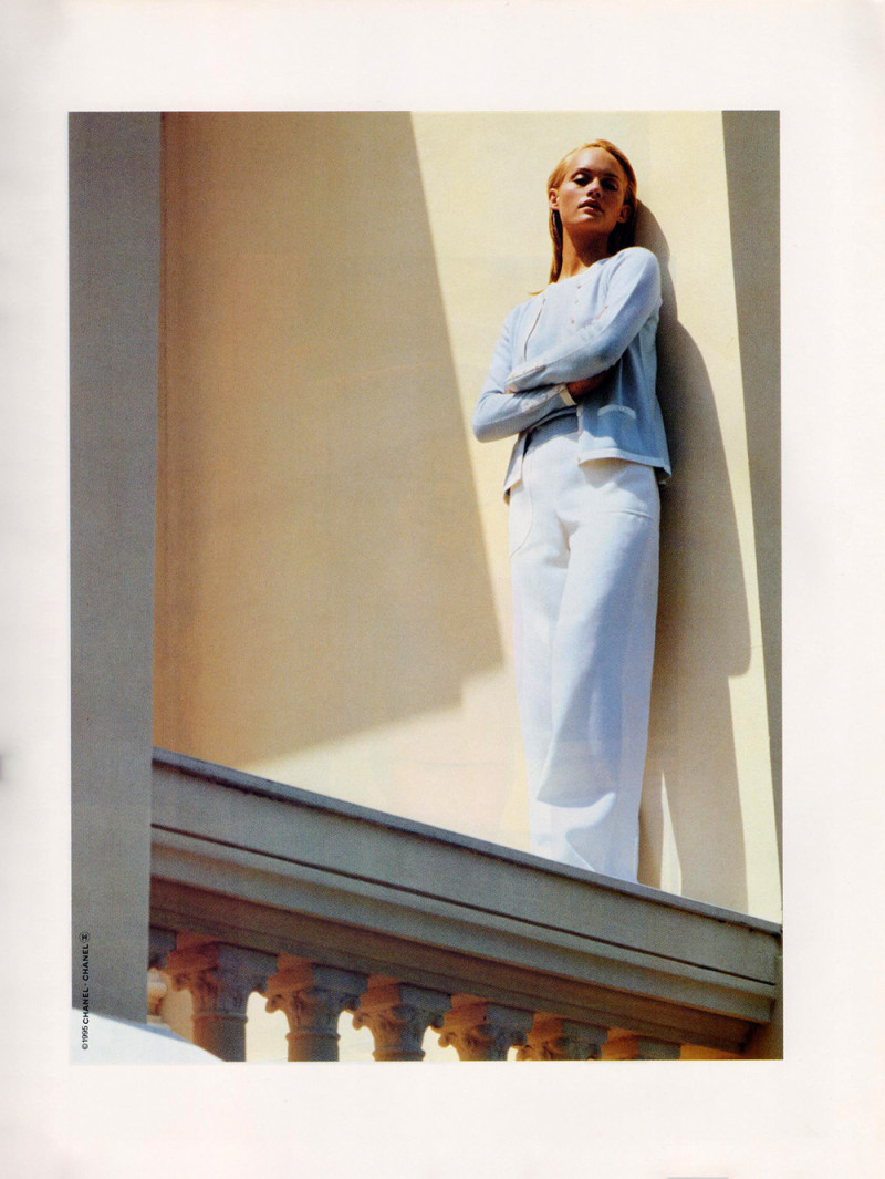 Amber Valletta featured in  the Chanel advertisement for Cruise 1995