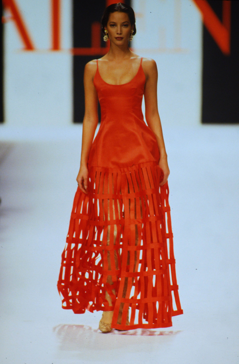 Christy Turlington featured in  the Valentino fashion show for Spring/Summer 1994