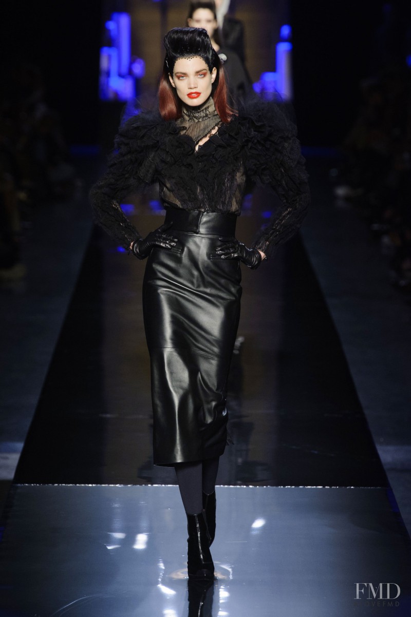 Rianne ten Haken featured in  the Jean Paul Gaultier Haute Couture fashion show for Autumn/Winter 2014