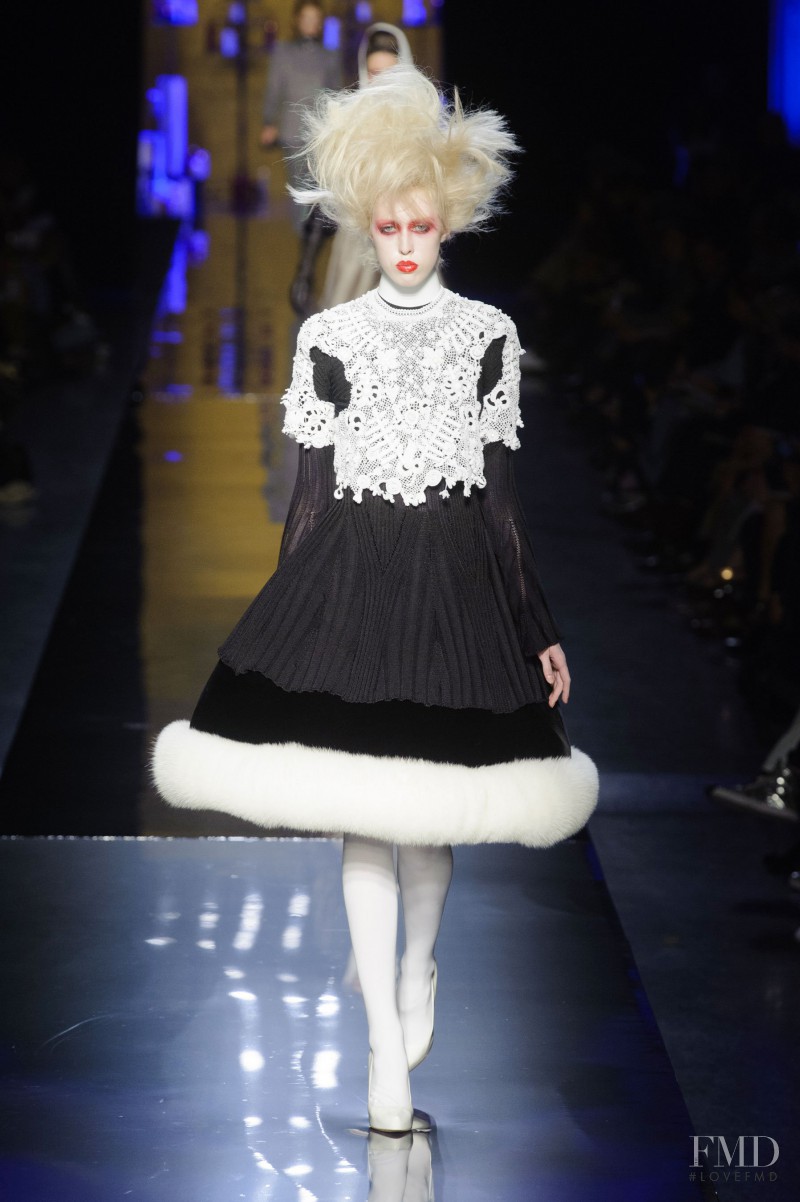 Tyg Davison featured in  the Jean Paul Gaultier Haute Couture fashion show for Autumn/Winter 2014