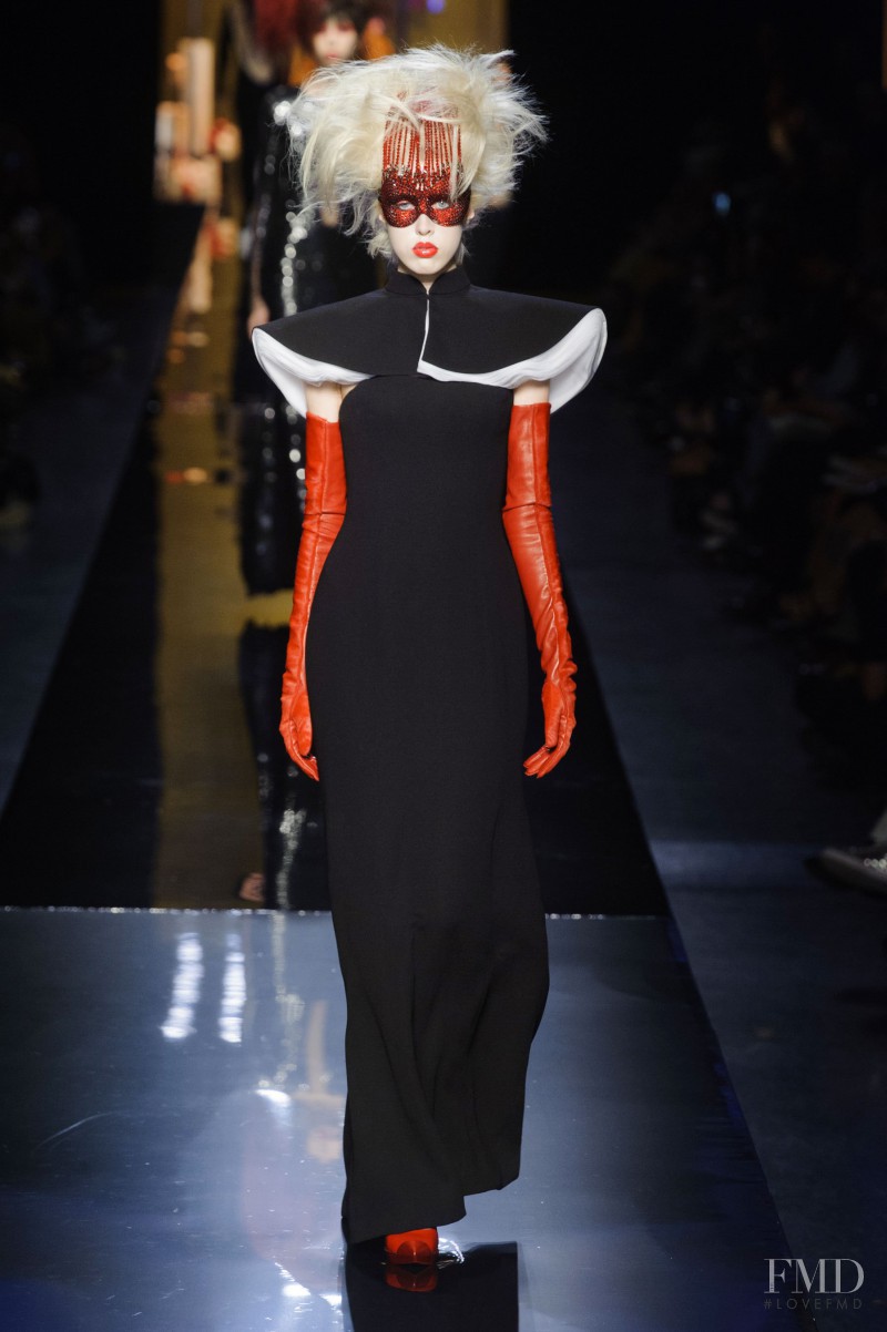 Tyg Davison featured in  the Jean Paul Gaultier Haute Couture fashion show for Autumn/Winter 2014