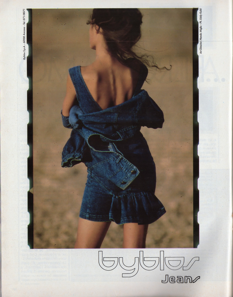 Yasmin Le Bon featured in  the byblos advertisement for Spring/Summer 1988