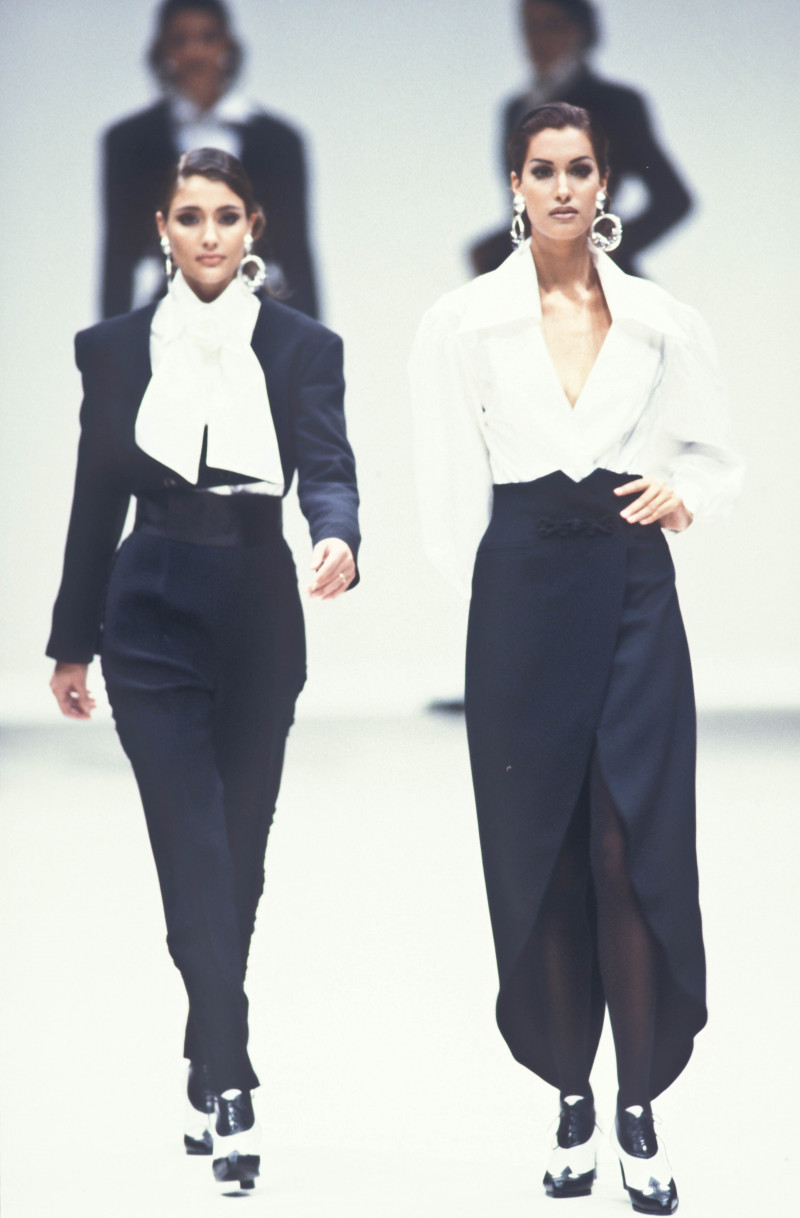 Yasmeen Ghauri featured in  the byblos fashion show for Autumn/Winter 1992