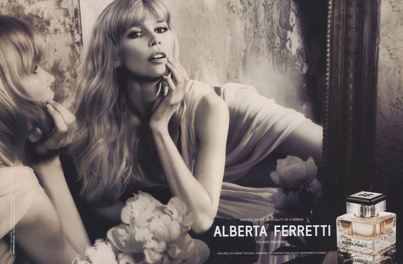Claudia Schiffer featured in  the Alberta Ferretti Fragrance advertisement for Autumn/Winter 2009