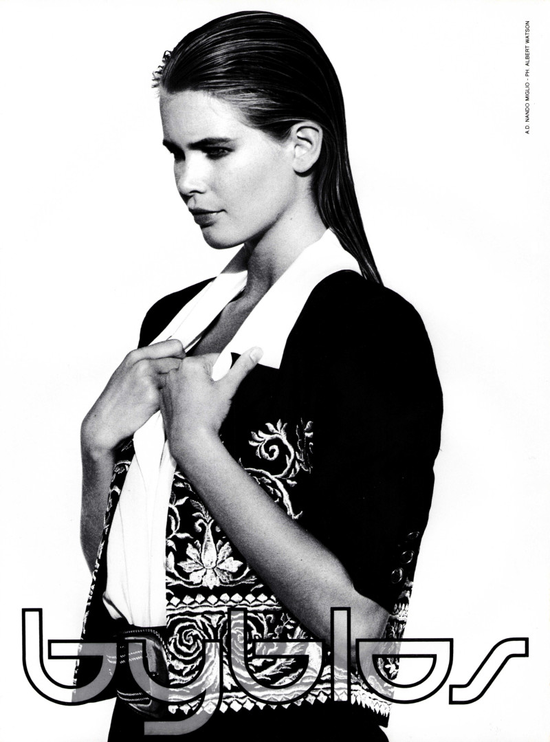 Claudia Schiffer featured in  the byblos advertisement for Spring/Summer 1990