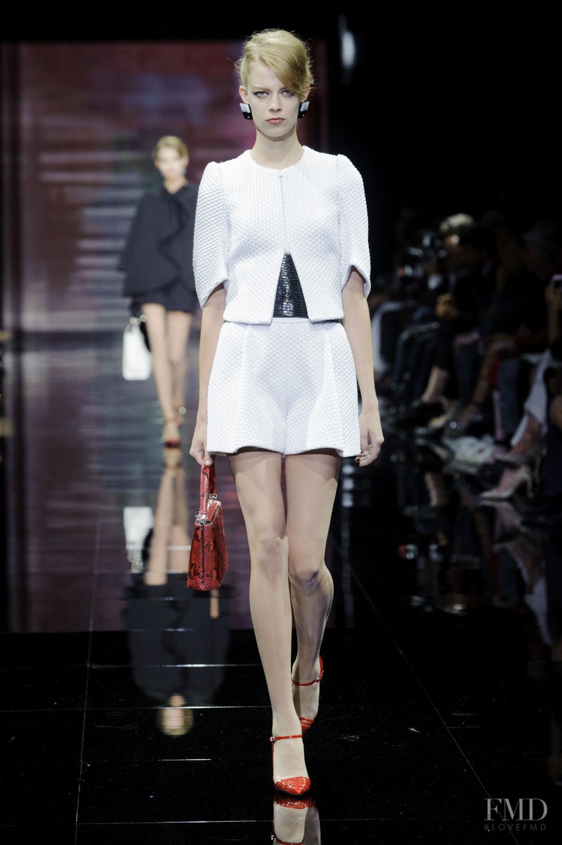 Lexi Boling featured in  the Armani Prive fashion show for Autumn/Winter 2014