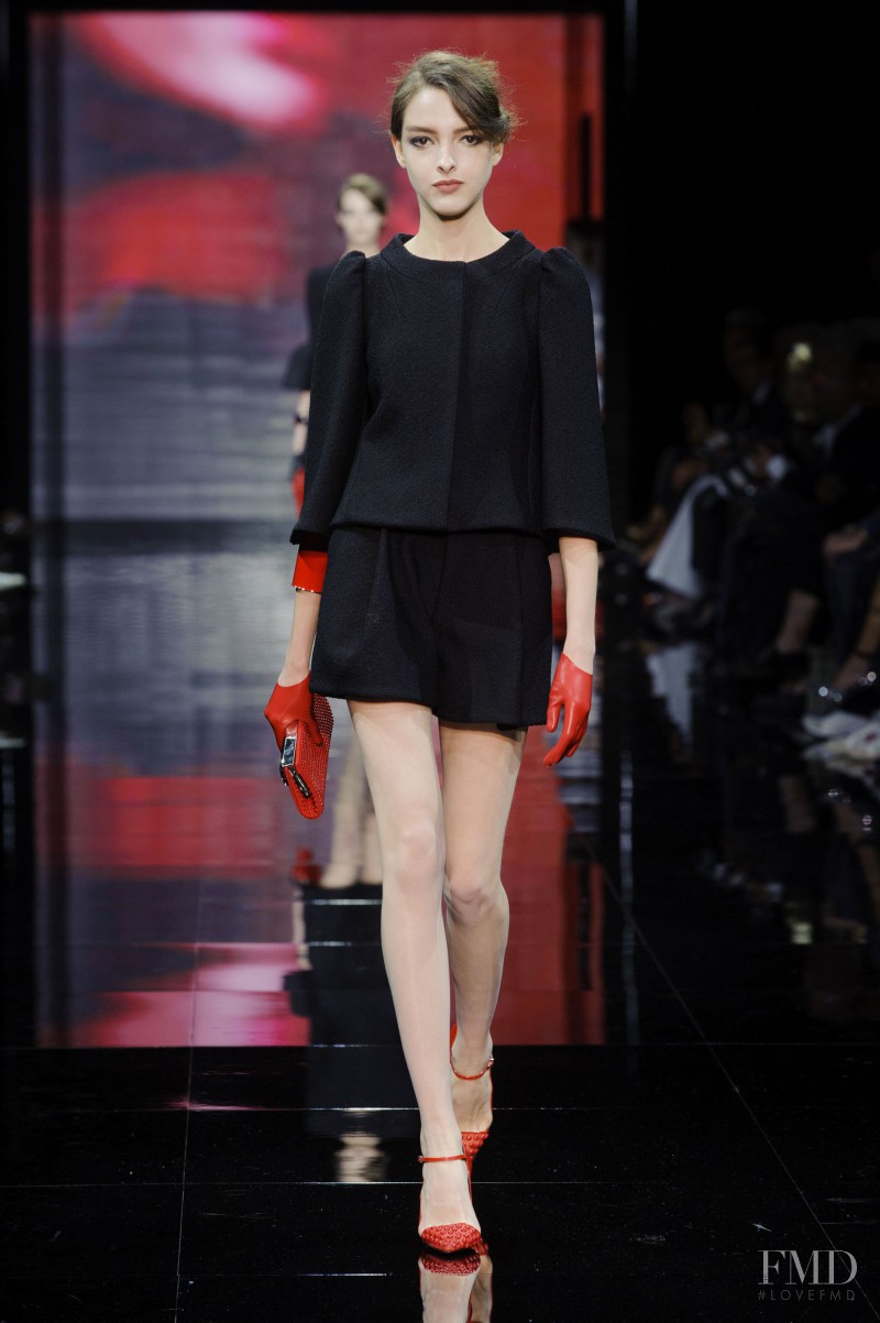 Clarice Vitkauskas featured in  the Armani Prive fashion show for Autumn/Winter 2014