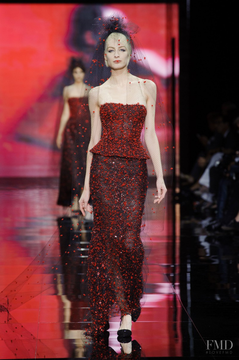 Elena Egorova featured in  the Armani Prive fashion show for Autumn/Winter 2014