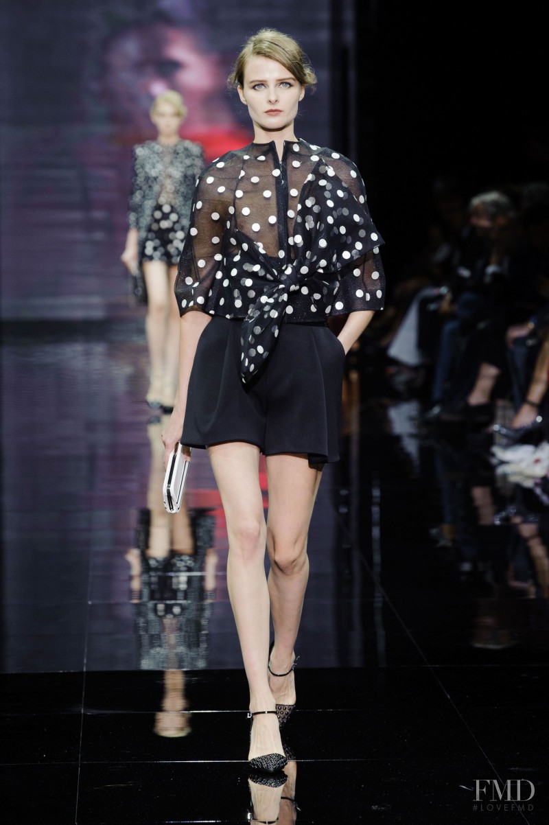 Vasilisa Pavlova featured in  the Armani Prive fashion show for Autumn/Winter 2014