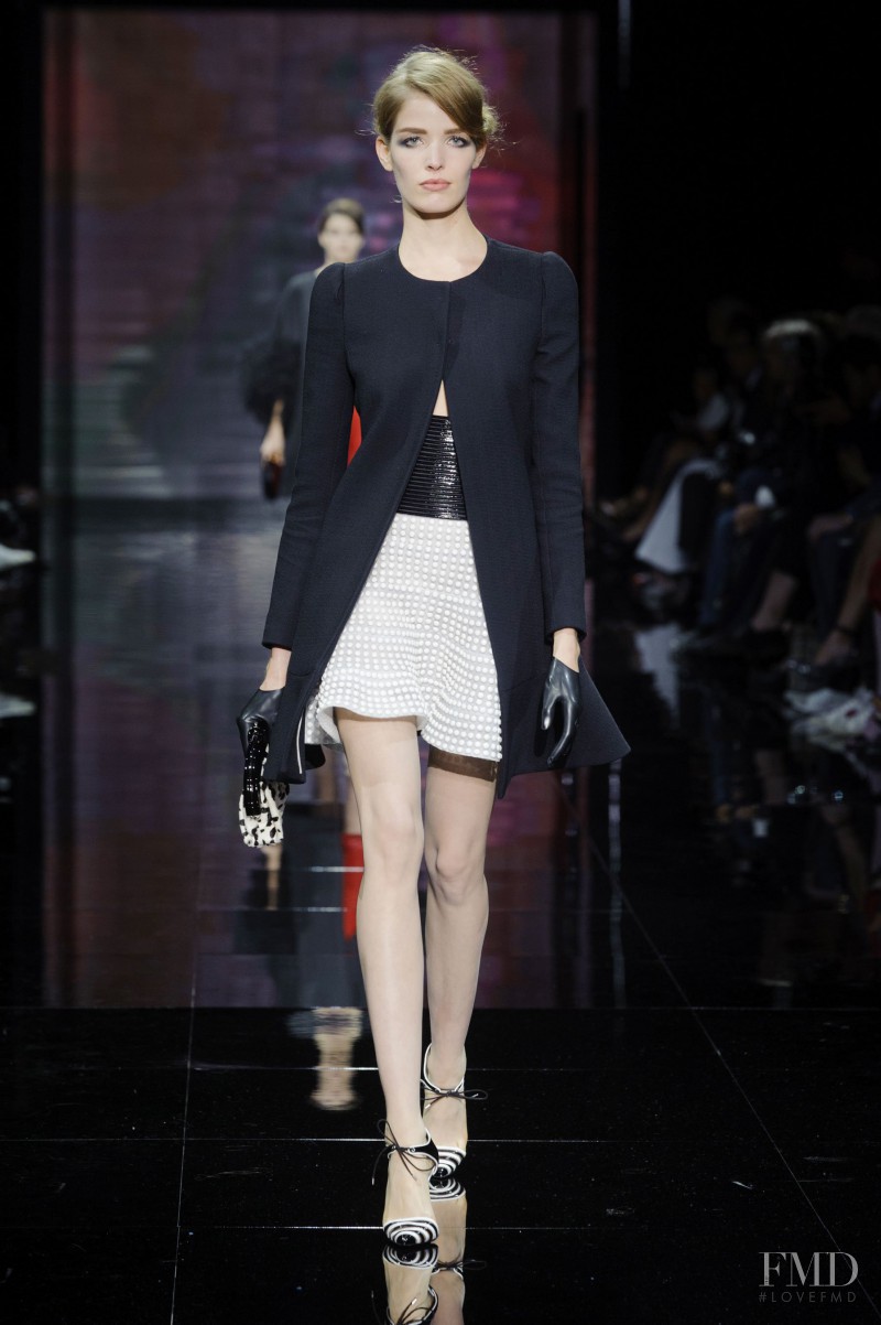 Alisa Ahmann featured in  the Armani Prive fashion show for Autumn/Winter 2014