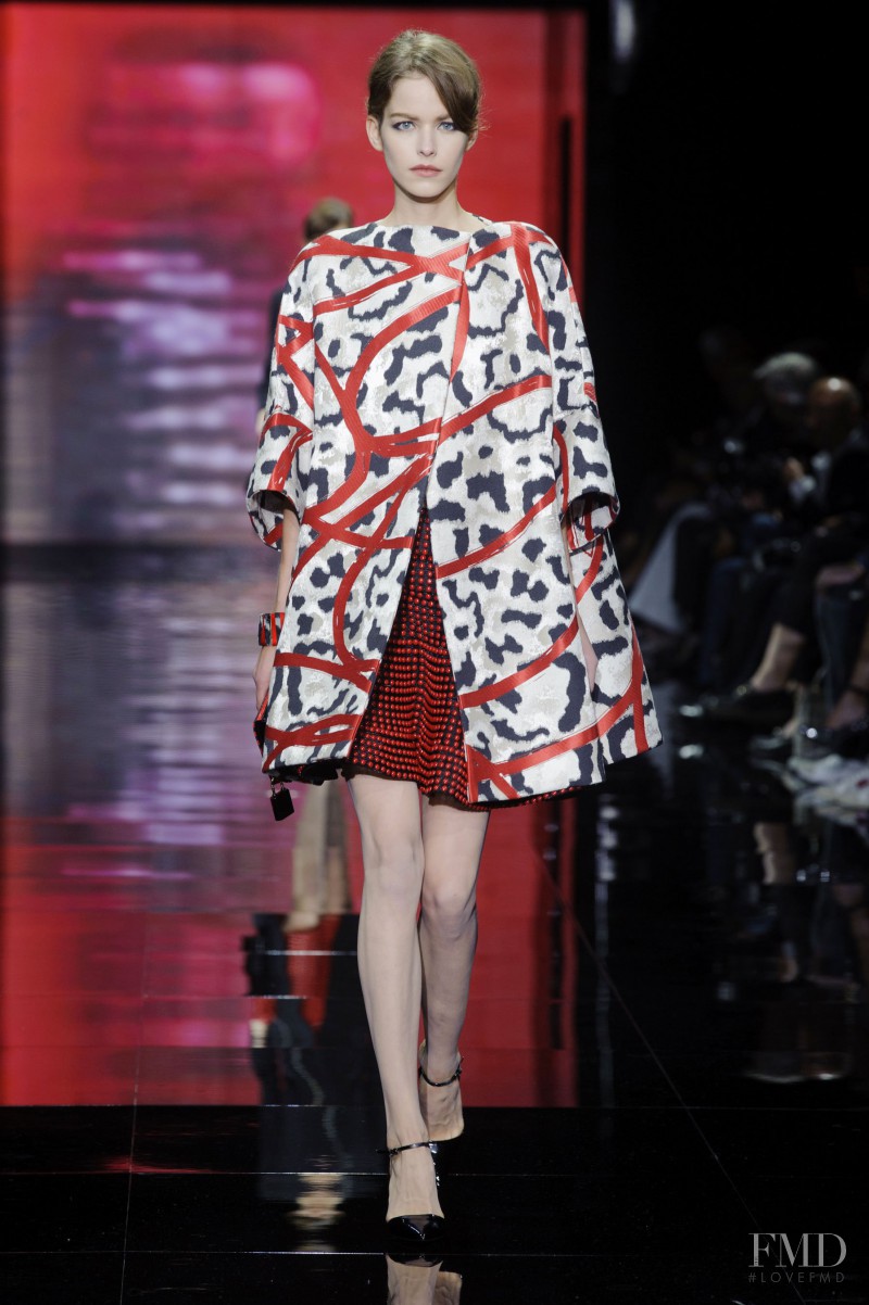 Alexandra Hochguertel featured in  the Armani Prive fashion show for Autumn/Winter 2014